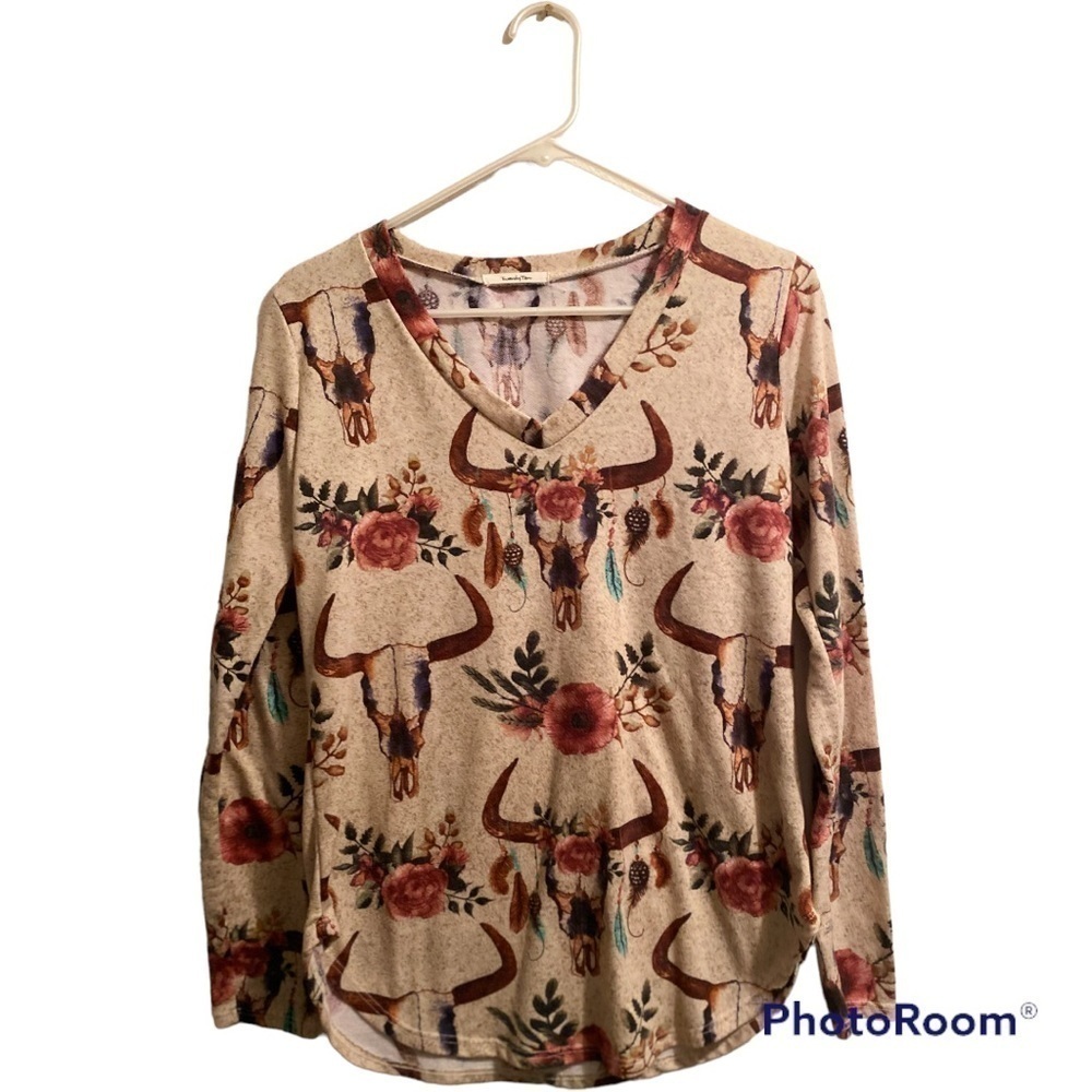 Twenty Ten Southwestern Cowgirl Blouse Womens Small Casual Western Long Sleeve